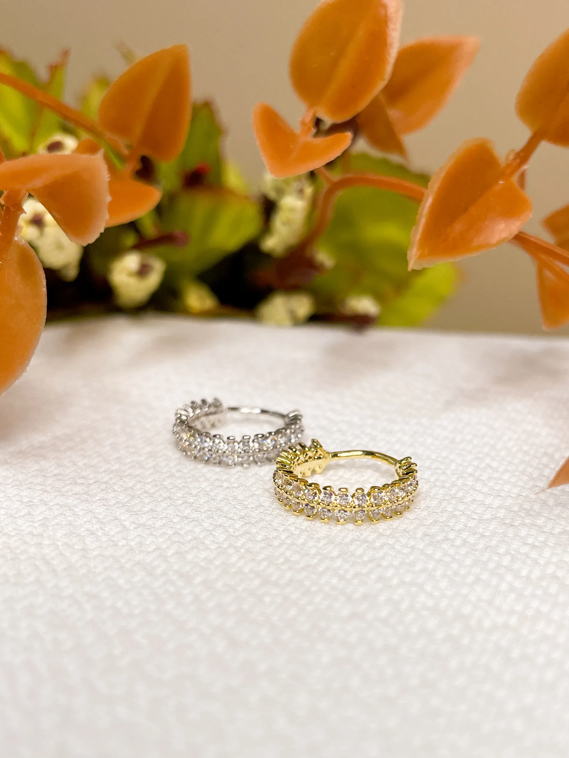 Argola Coroa Filete Duplo - Imagem 3